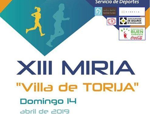 El domingo 14 se celebra la XIII Miria de Torija, primera prueba del Circuito de Carreras Populares 2019 de la Diputación de Guadalajara