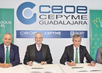 Eurocaja Rural reafirma su apoyo a CEOE-CEPYME Guadalajara renovando su histórico convenio financiero