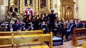 La Banda de la Diputación de Guadalajara y el coro Novi Cantores ofrecieron dos solemnes conciertos en Guadalajara capital y en Atienza