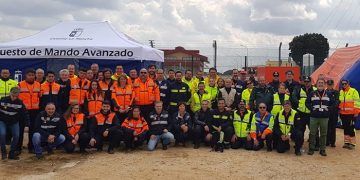 La Consejería de Hacienda y Administraciones Públicas coordina los trabajos de un simulacro de incendio en el almacenamiento subterráneo de Gas Natural de Yela