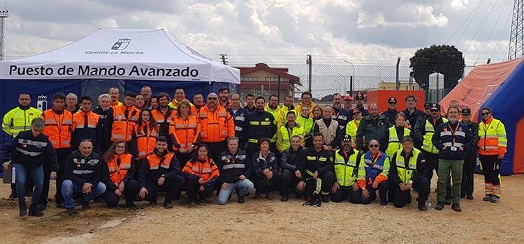 La Consejería de Hacienda y Administraciones Públicas coordina los trabajos de un simulacro de incendio en el almacenamiento subterráneo de Gas Natural de Yela