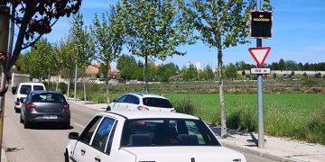 Nuevos controladores informativos de velocidad en los principales accesos de Cabanillas
