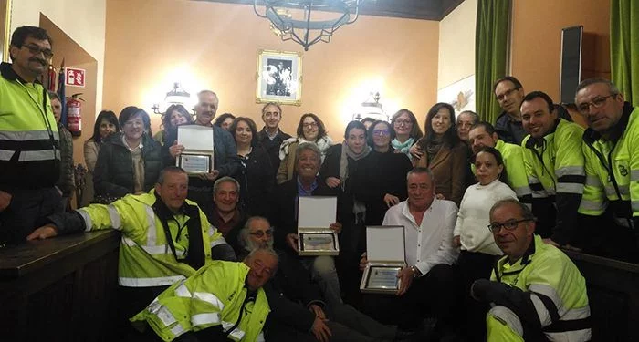 Sigüenza homenajea a tres trabajadores municipales con motivo de su jubilación