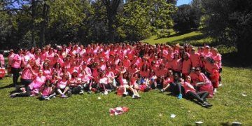 Brihuega vuelve a ser el grupo más numeroso en participar en la XVI Carrera de la Mujer celebrada en Madrid