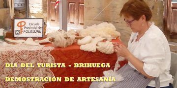 Demostraciones de artesanía de la Escuela de Folklore de la Diputación en Brihuega el próximo sábado 18