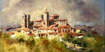 Emilio Fernández-Galiano dona un cuadro al Cabildo, con motivo del Año Jubilar de la Catedral