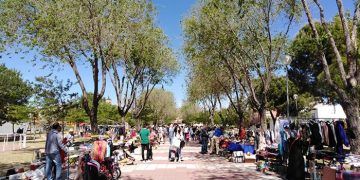 Enorme éxito del Mercadillo de Segunda Mano de Cabanillas, en su traslado al Parque Buero Vallejo
