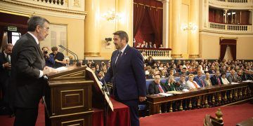 Rafael Esteban, Riansares Serrano y Julio García adquieren su condición plena de senadores