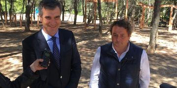 Román anuncia la creación de una zona multiaventura en el parque de La Constitución
