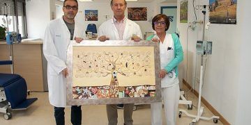 Una obra elaborada por los profesores y por niños ingresados en el hospital de Guadalajara decorará el Hospital de Día Onco-Hematológico