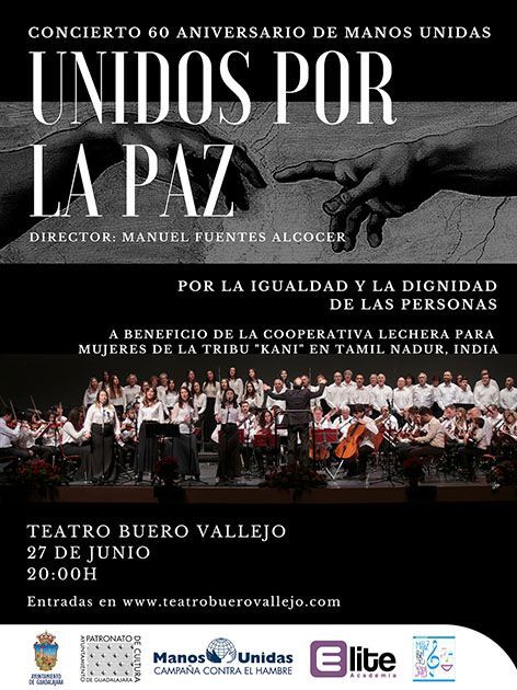 Jueves, 27 de junio, en el Buero Vallejo, concierto benéfico de Manos Unidas