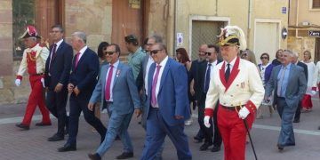 Primera visita institucional del presidente de la Diputación de Guadalajara a Molina de Aragón con motivo de las Fiestas del Carmen