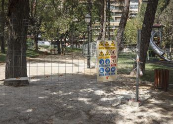 El parque de La Concordia seguirá cerrado hasta que se resuelvan las deficiencias que sufre el pavimento