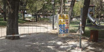 El parque de La Concordia seguirá cerrado hasta que se resuelvan las deficiencias que sufre el pavimento