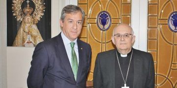 El presidente de Eurocaja Rural visita al Obispo de Albacete