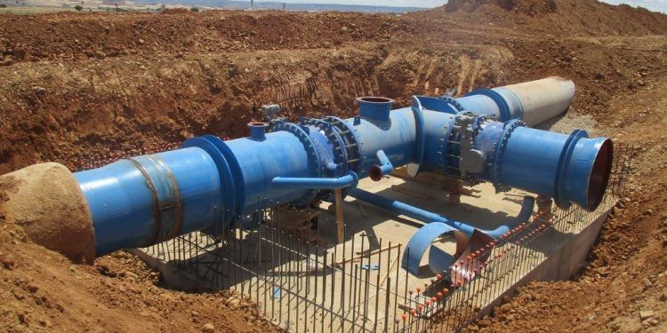 Concluyen las obras de interconexión de las conducciones 1 y 2 de Beleña con la de Alcorlo-ETAP Concluyen las obras de interconexión de las conducciones 1 y 2 de Beleña con la de Alcorlo-ETAP