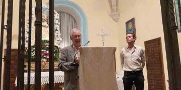 Los paleontólogos Fernando Barroso y Manuel Segura pregonan las fiestas de Tamajón