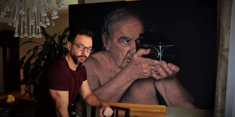 Una exposición del pintor hiperrealista Daniel Castañón, en la Biblioteca Pública de Guadalajara