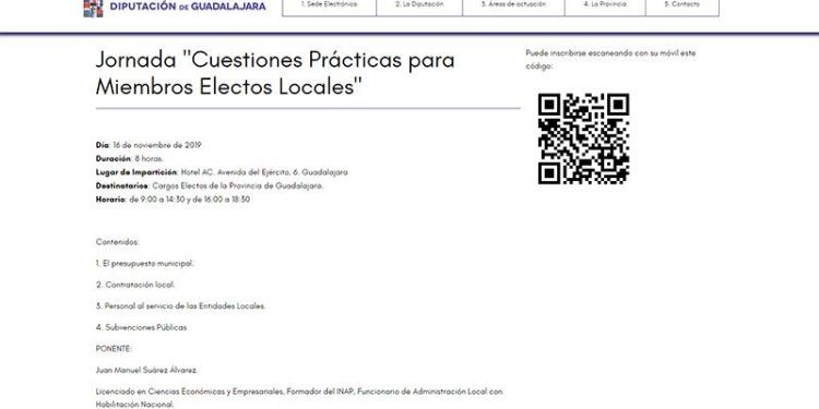La Diputación de Guadalajara organiza una jornada para electos locales