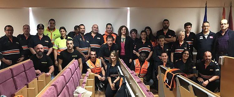 Voluntariado de ocho agrupaciones de Protección Civil de Guadalajara participa en un curso sobre el uso del desfibrilador externo automático