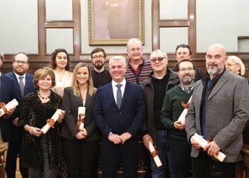 José Luis Vega hace entrega de los Premios Provincia de 2019 convocados por la Diputación de Guadalajara