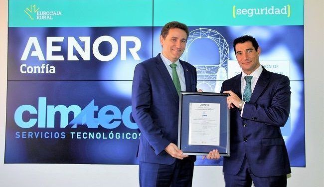 CLMTEC, del Grupo Eurocaja Rural, recibe la certificación del Esquema Nacional de Seguridad (ENS) por la calidad y seguridad de sus sistemas de información CLMTEC, del Grupo Eurocaja Rural, recibe la certificación del Esquema Nacional de Seguridad (ENS) por la calidad y seguridad de sus sistemas de información