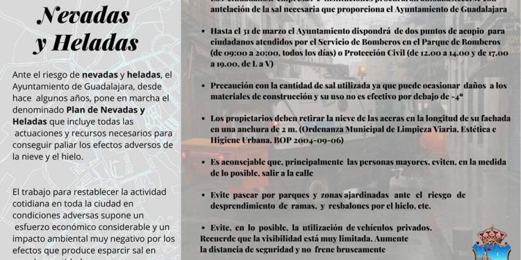 El Ayuntamiento de Guadalajara activa el protocolo de emergencias por la llegada de la borrasca Gloria El Ayuntamiento de Guadalajara activa el protocolo de emergencias por la llegada de la borrasca Gloria