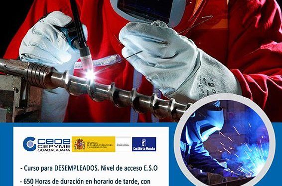 Últimas plazas para los cursos de Soldadura TIG y sistemas de gestión de información de CEOE-Cepyme Guadalajara Últimas plazas para los cursos de Soldadura TIG y sistemas de gestión de información de CEOE-Cepyme Guadalajara