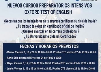 El departamento de Formación de CEOE-CEPYME Guadalajara lanza los nuevos cursos intensivos preparatorios para el Oxford Test of English