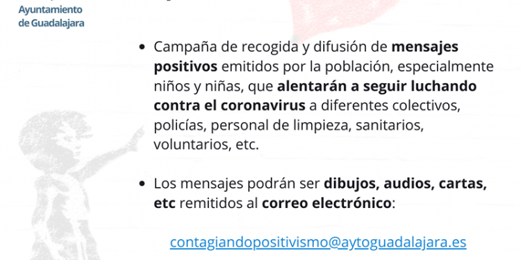 El Ayuntamiento de Guadalajara inicia la actividad #ContagiaPositivismo para crear un ánimo colectivo que enfrente al coronavirus