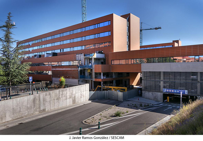 Las obras de ampliación del Hospital de Guadalajara siguen avanzando y su ejecución se sitúa ya al 80 por ciento