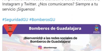 El Cuerpo de Bomberos de Guadalajara estrena también perfiles en redes sociales para acercar su labor a la ciudadanía