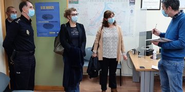 La subdelegada del Gobierno de Guadalajara visita la Unidad de Atención a la Familia y Mujer (UFAM) de la Policía Nacional