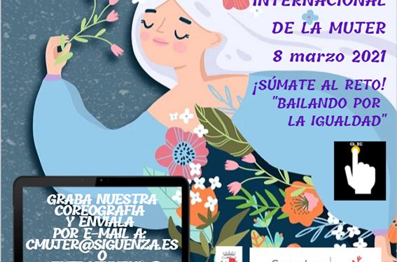 Sigüenza celebra el Día Internacional de las Mujeres vistiéndose de violeta y ‘Bailando por la Igualdad’