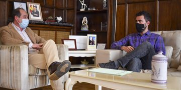 Rojo recibe al nuevo secretario general de CC.OO con quien se compromete a trabajar por un mejor empleo en Guadalajara