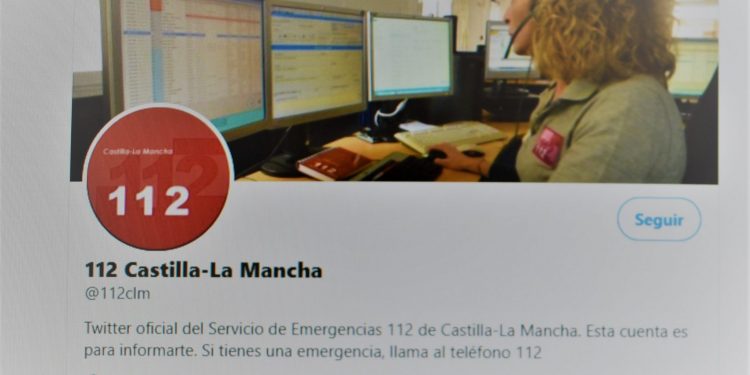 La cuenta oficial de Twitter del 1-1-2 de C-LM, creada para reforzar la comunicación con la ciudadanía, supera los 8.000 seguidores