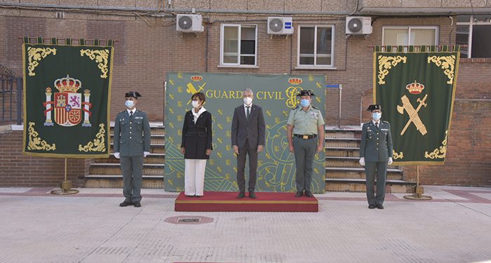 Grande-Marlaska preside la toma de posesión de la nueva jefa de la Comandancia de la Guardia Civil en Guadalajara