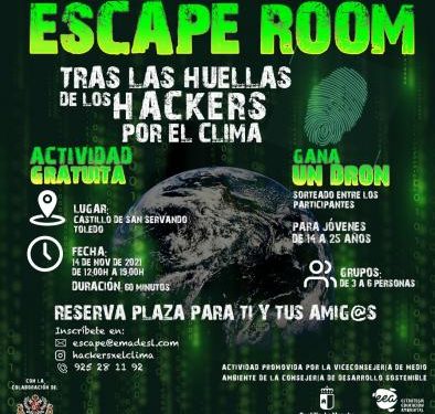 ‘Escape Room’ para concienciar sobre el cambio climático a la población juvenil