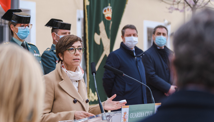 La directora general de la Guardia Civil, María Gámez, inaugura las nuevas dependencias del cuartel de Mondéjar