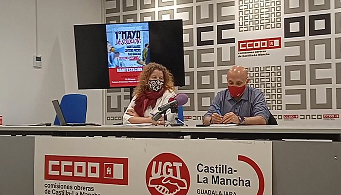 UGT y CCOO Guadalajara animan a salir a la calle este 1º de mayo