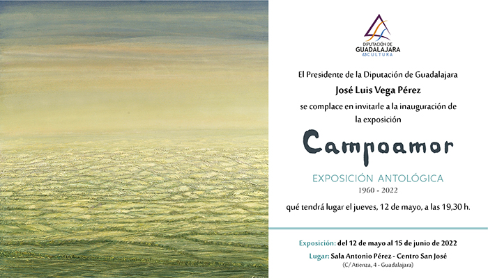 Exposición antológica de Jesús Campoamor en la Sala de Arte de la Diputación de Guadalajara