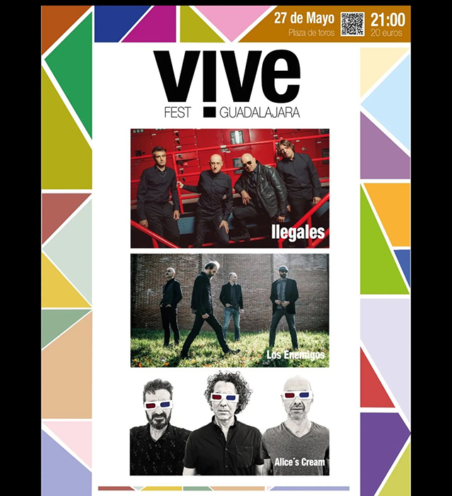 Guadalajara VIVE Fest arranca este viernes con las actuaciones de Ilegales, Los Enemigos y Alice´s cream