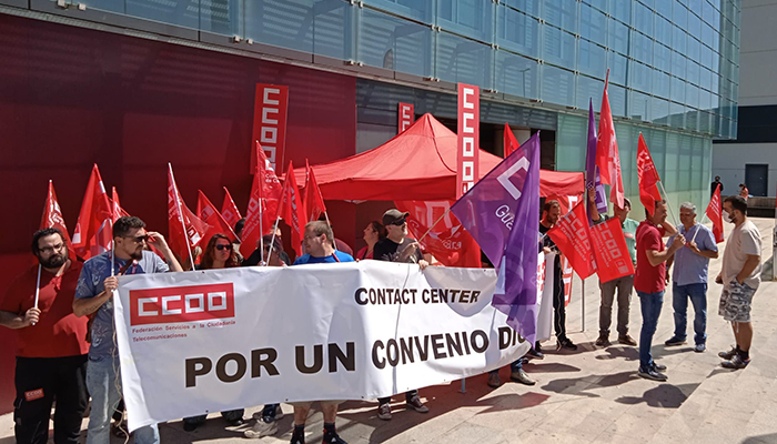 Masivo respaldo en los Contact Center de CLM a la huelga estatal por el convenio colectivo