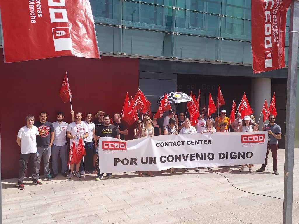 Seguimiento masivo en los Contact Center de CLM a la nueva jornada de huelga en el sector por el convenio colectivo