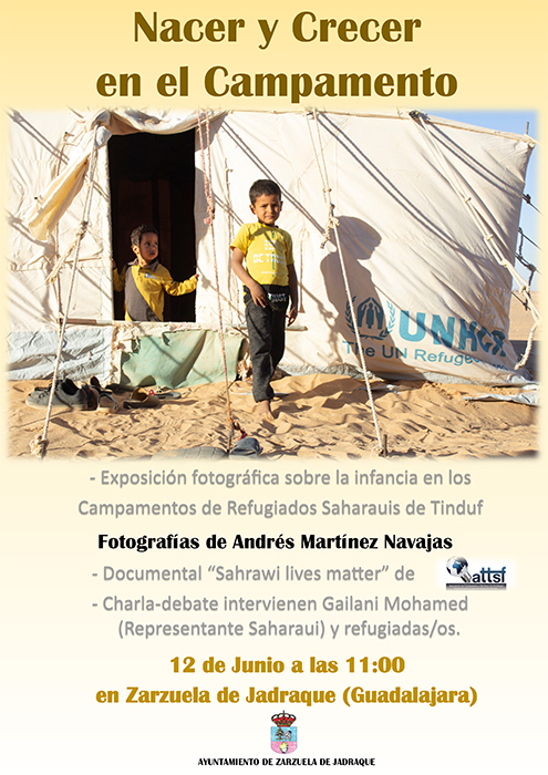 Exposición fotográfica en Zarzuela de Jadraque sobre cómo nacer y vivir en un campamento de refugiados