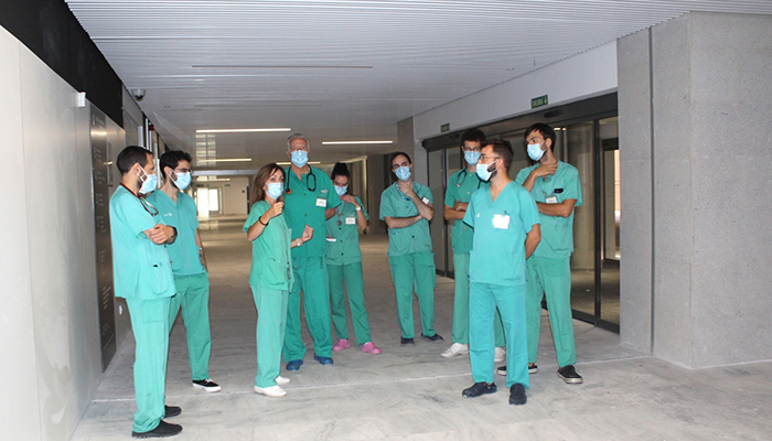 Distintos servicios hospitalarios visitan las Urgencias de la ampliación del hospital de Guadalajara para conocer las instalaciones y circuitos asistenciales
