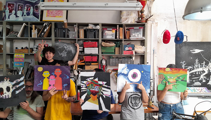 El Ayuntamiento de Guadalajara facilita a jóvenes en situación de vulnerabilidad la participación en un taller de ocio y artes plásticas