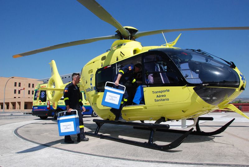 Sescam. Helicoptero 112 en Hospital Talavera 20160901 04 copia | Liberal de Castilla