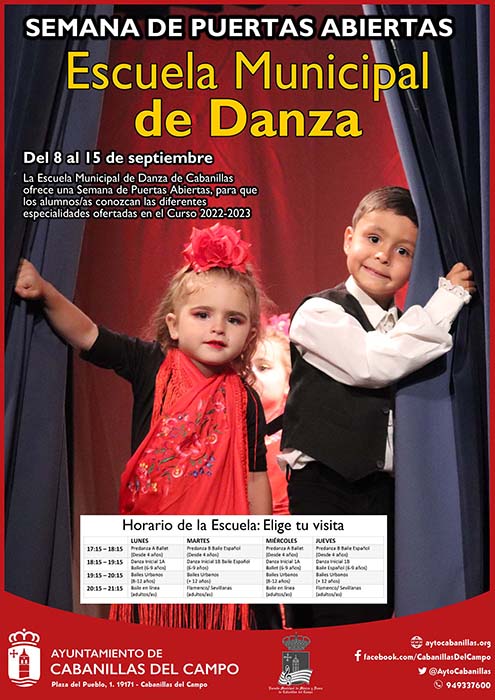 La Escuela Municipal de Danza de Cabanillas organiza una semana de puertas abiertas