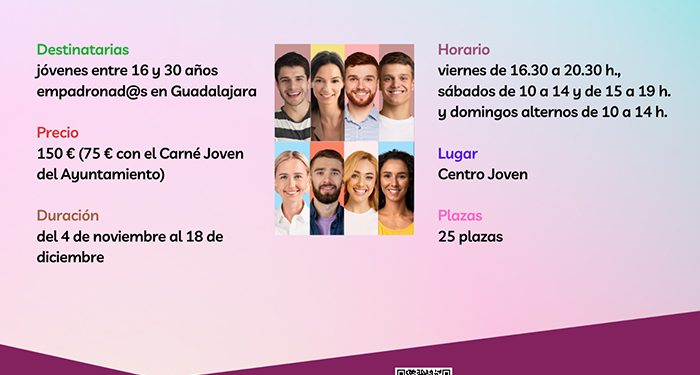 El Ayuntamiento de Guadalajara convoca un nuevo curso de monitor/a juvenil para jóvenes de edades comprendidas entre los 16 y 30 años